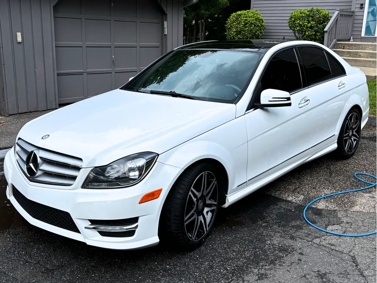 Luxury Mercedes-Benz exterior looking pristine after premium mobile auto detailing in Beachwood, OH